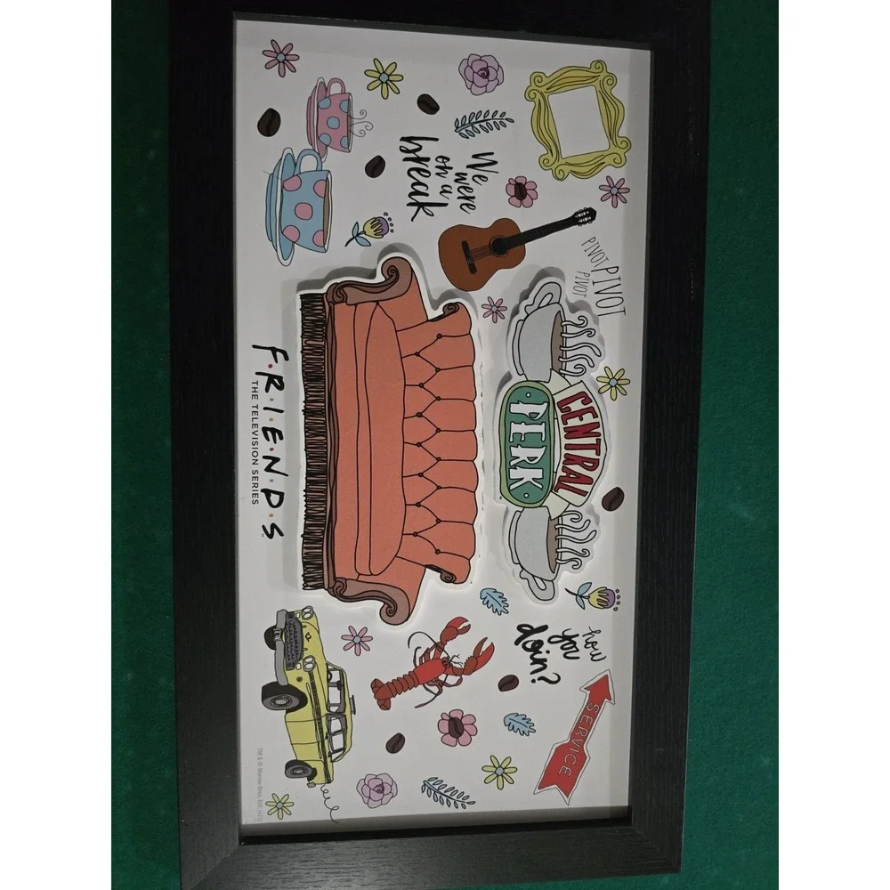 Friends‎ Central Perk Wooden 3-D Framed Wall Art NWT